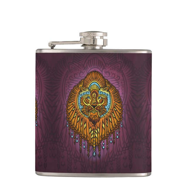 Regal Spirit Lejon | Ornate Tribal Mandala Roar Fickplunta (Framsidan)