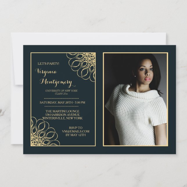 Regal Student Photo-inbjudan Inbjudningar (Framsida)