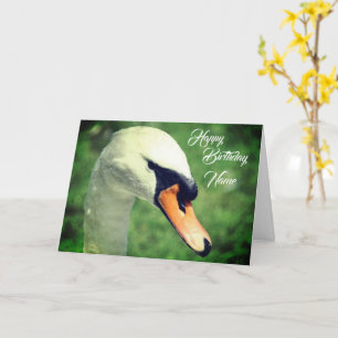 Regal Svan Nature Personlig Birthday Kort
