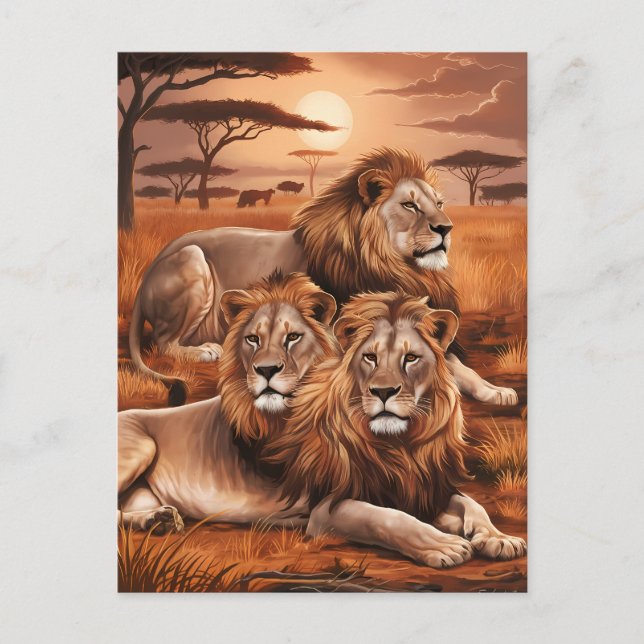 Regal Trio-återställning i naturen Vykort (Framsida)