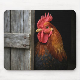 Regal Tupp Peeking runt Barn Door Musmatta