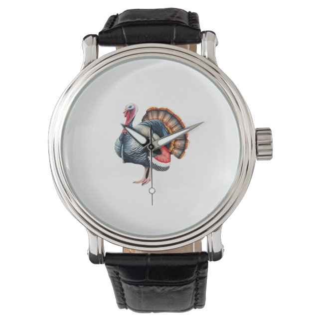 Regal Turkey Visning Art Classic T-Shirt Armbandsur (Framsida)
