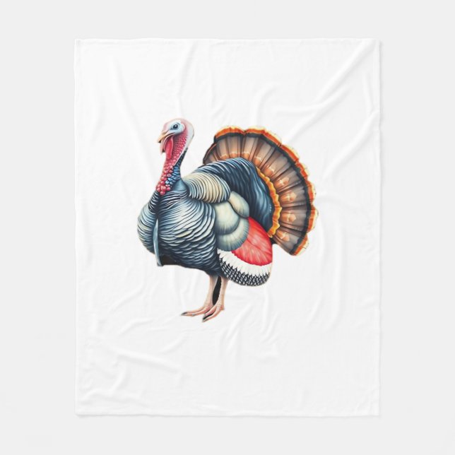Regal Turkey Visning Art Classic T-Shirt Fleecefilt (Framsidan)