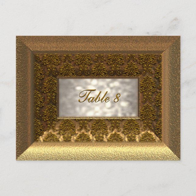 Regal Victorian Bordsnummer Card (Framsida)