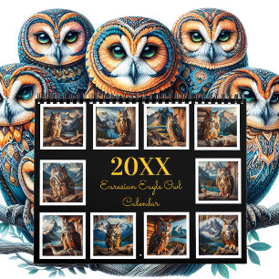 Regal Vingar: Eurasien Eagle Uggla år 20XX Kalender