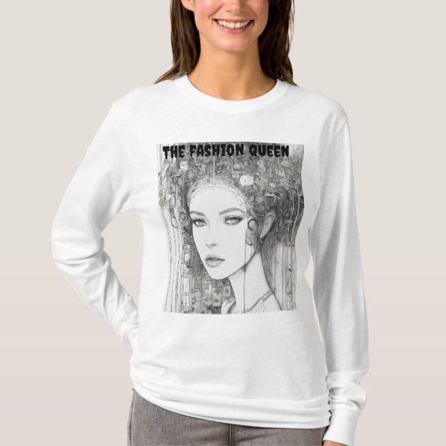 Regal Vogue: Mode Queen Chronicles T Shirt (Framsida)