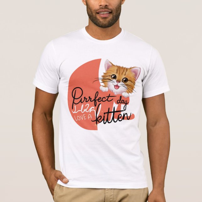 Regal Whiskers National Cat Day T-Shirt (Framsida)