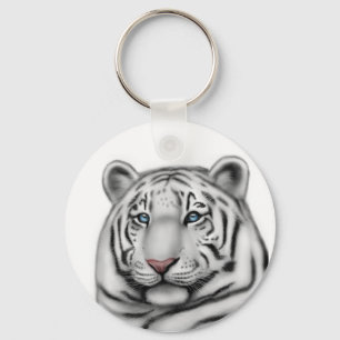 Regal White Tiger Keychain Nyckelring
