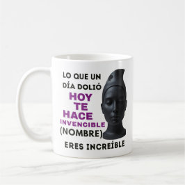 REGALO PERSONALIZADO(NOMBRE)ERES INVENCIBLE KAFFEMUGG