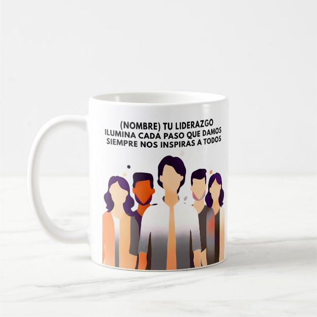 REGALO PERSONALIZADO(NOMBRE)LIDERAZGO INSPIRA KAFFEMUGG (Vänster)