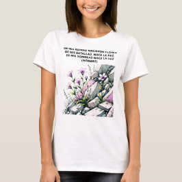 REGALO PERSONALIZADO PARA (NOMBRE) FLORECE RENACE T SHIRT