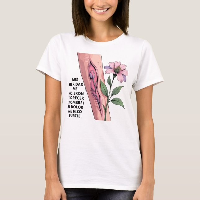 REGALO PERSONALIZADO PARA (NOMBRE) FUERZA BELLEZA T SHIRT (Framsida)