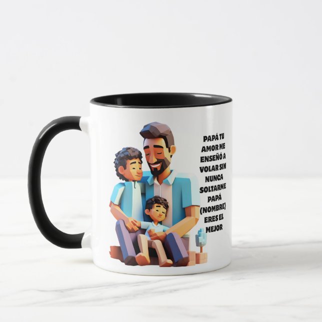 REGALO PERSONALIZADO PARA PAPA (NOMBRE) MUGG (Vänster)