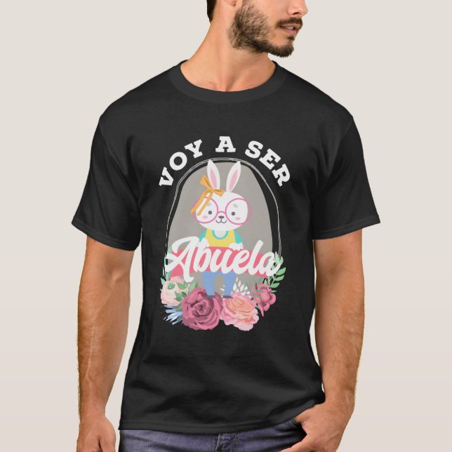 Regalo Voy A Ser Abuela Grandma Gravid Announce T Shirt (Framsida)