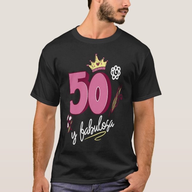 Regalos para mujeres de 50 anos Playera de cumple T Shirt (Framsida)
