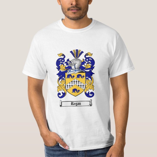 Regan familjvapensköld - Regan vapensköld T-shirt (Framsida)