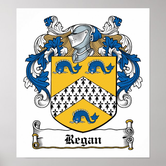 Regan Family Crest Poster (Framsidan)