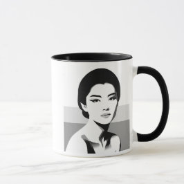 Regard intemporel, l'élégance en noir et blanc. mugg