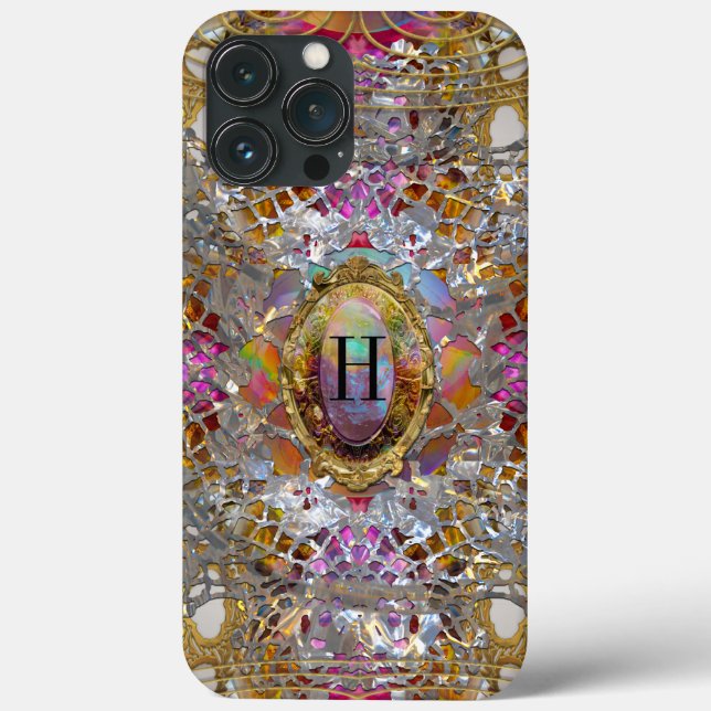 Regardez dans kaléidoscope Elegant Monogram (Baksida)