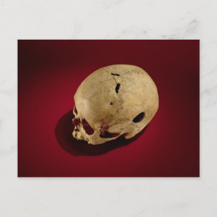 Regarverad Skull Vykort