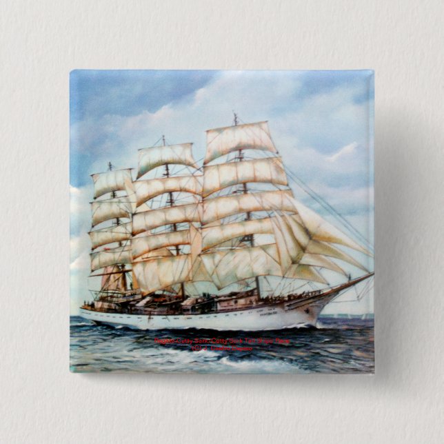 Regata Cutty Sark/Cutty Sark Tall Fraktasers Tävli Knapp (Framsida)