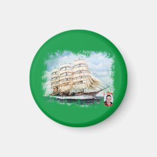Regata Cutty Sark/Cutty Sark Tall Fraktasers Tävli Magnet