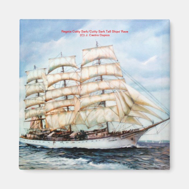 Regata Cutty Sark/Cutty Sark Tall Fraktasers Tävli Magnet (Framsidan)