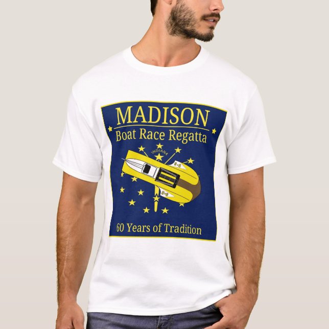 Regatta 1 för Madison fartygtävling T-shirt (Framsida)