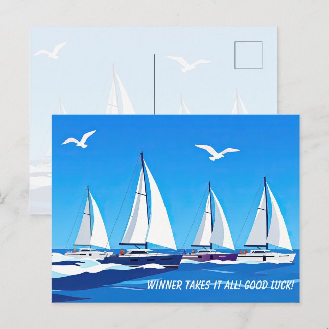 Regatta Båttävling Vykort (Fram/baksida)
