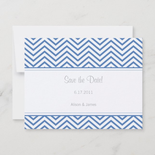 Regatta Blue Chevron Spara datummeddelandet Datumet (Framsida)