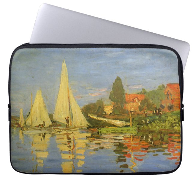 Regatta i Argenteuil av Claude Monet Laptop Fodral (Framsidan)