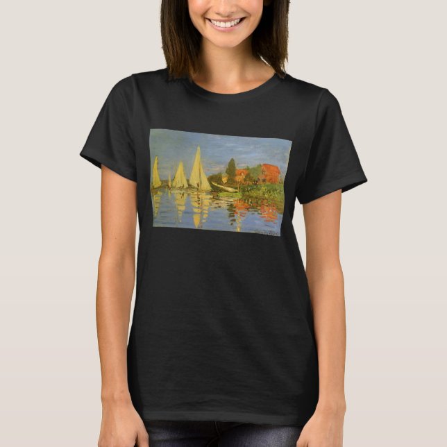 Regatta i Argenteuil av Claude Monet Tee Shirt (Framsida)