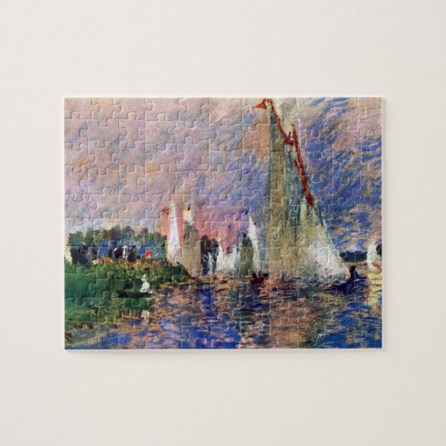 Regatta i Argenteuil av Pierre Renoir Pussel (Horisontell)