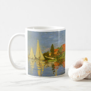 Regatta i Argentina av Claude Monet Kaffemugg