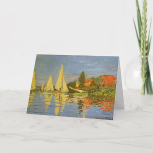 Regatta i Argentina av Claude Monet Kort