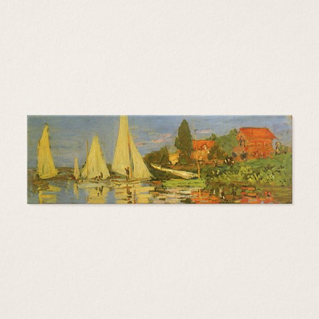 Regatta i Argentina av Claude Monet Litet Visitkort (Framsidan)