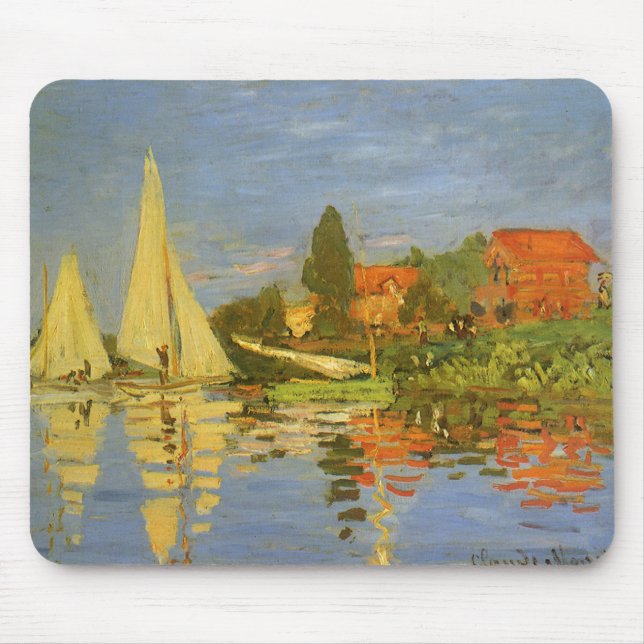 Regatta i Argentina av Claude Monet Musmatta (Framsidan)