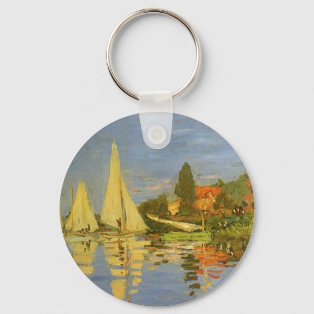 Regatta i Argentina av Claude Monet Nyckelring (Framsida)