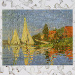 Regatta i Argentina av Claude Monet Pussel<br><div class="desc">Regatta i Argentina (1872) av Claude Monet är en vintage bra konst nautisk målning. Man kan se reflexionen av segelbåtarna i sjö vatten. Ett sjölandskap till havs med en yacht eller ett båt tävling på en solig sommarsäsong. Om konstnären: Claude Monet (1840-1926) var en av grundarna av den Fransk målningsrörelsen...</div>