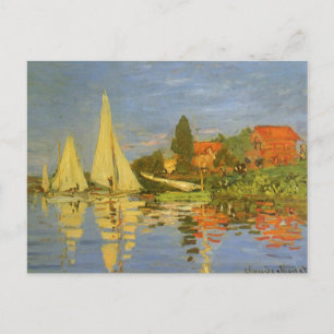 Regatta i Argentina av Claude Monet Vykort