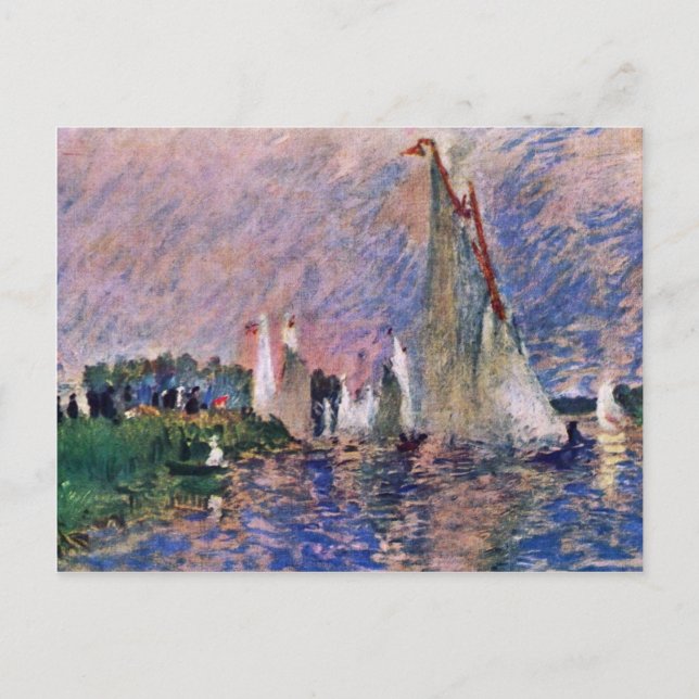 Regatta i Argentina av Pierre-Auguste Renoir Vykort (Framsida)