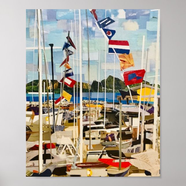 "Regatta" i utskuren Papper Poster (Framsidan)