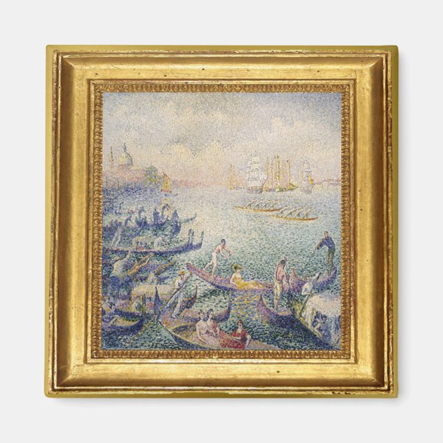 Regatta i Venice Artwork Magnet (Framsidan)