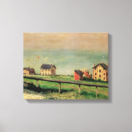 Regatta i Villerville av Gustave Caillebotte Canvastryck