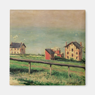 Regatta i Villerville av Gustave Caillebotte Magnet