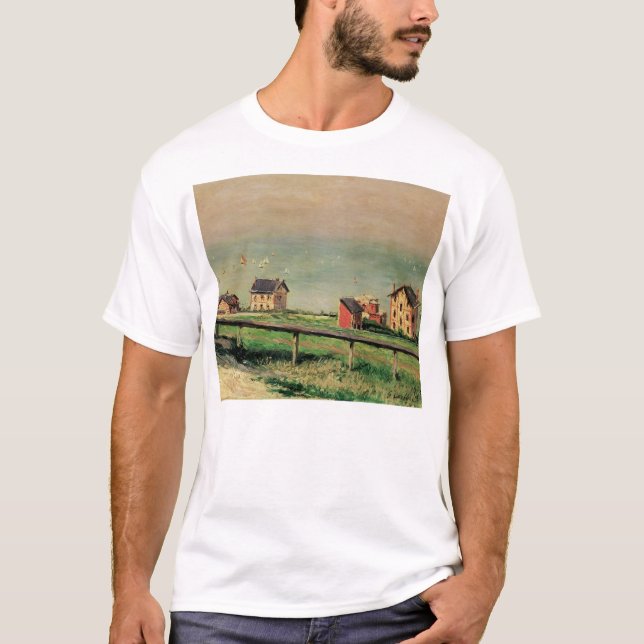 Regatta i Villerville av Gustave Caillebotte T Shirt (Framsida)