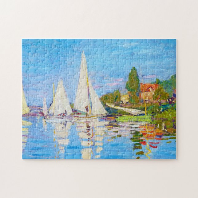 Regatta på Argenteuil Claude Monet Pussel (Horisontell)