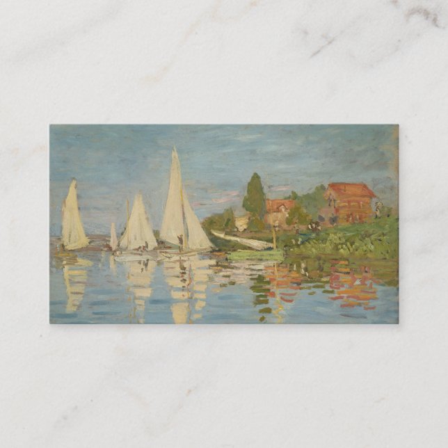 Regatta på Argenteuil - Claude Monet Visitkort (Framsida)