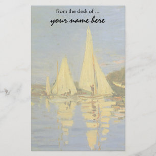 Regatta på Argenteuil vid Claude Monet Brevpapper