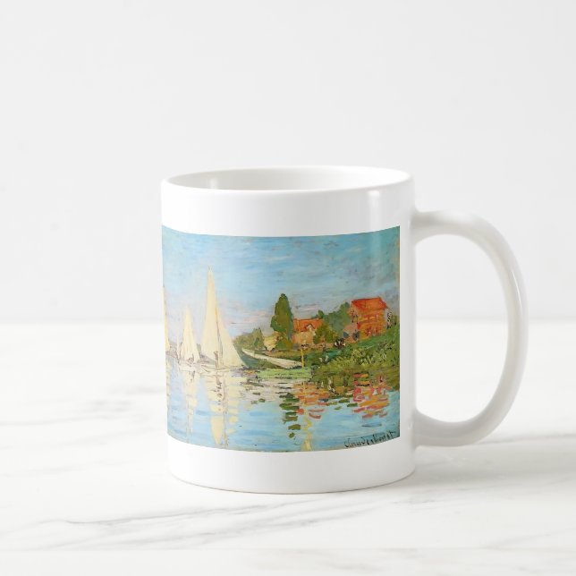 Regatta på Argenteuil vid Claude Monet Kaffemugg (Höger)